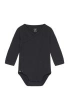 Body Wrap Basic Bodies Long-sleeved Black Lindex