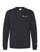 Crewneck Long Sleeve T-Shirt Tops T-Langærmet Skjorte Black Champion