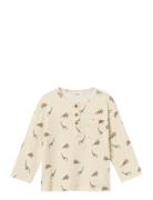 Nmmgio Bon Ls Nreg Top Lil Tops T-shirts Long-sleeved T-Skjorte Cream ...