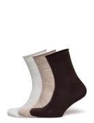 Lucretia Wola Sock 3 Pack Lingerie Socks Regular Socks Beige Becksönde...