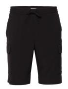 Relaxed Suit Cargo Shorts Bottoms Shorts Cargo Shorts Black Lindbergh