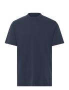 Cotton Jersey Dye Frode Tee Tops T-Kortærmet Skjorte Navy Mads Nørgaar...