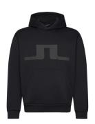 Karson Graphic Hoodie Tops Sweatshirts & Hoodies Hoodies Black J. Lind...