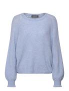 Mmtalli Ls Knit Tops Knitwear Jumpers Blue MOS MOSH