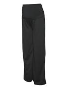 Mlrine Wide Jrs Pants Bottoms Trousers Wide Leg Black Mamalicious