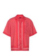 Egeeno Tops Shirts Short-sleeved Red HUGO