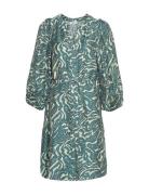 Mschzaneta Shirt Dress Aop Kort Kjole Blue MSCH Copenhagen