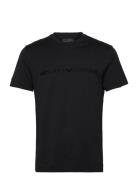 T-Shirt Tops T-Kortærmet Skjorte Black Emporio Armani