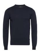 Maj S Tops Knitwear Round Necks Navy Matinique