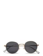 Round Metal Sunglasses Solbriller Silver Mango