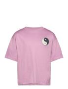 Tnlina Os S_S Tee Tops T-Kortærmet Skjorte Pink The New