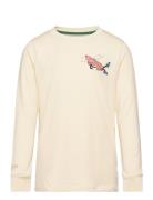 Tnlarson L_S Tee Tops T-shirts Long-sleeved T-Skjorte Cream The New