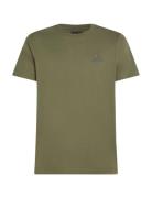 Hilfiger Stack Tee Tops T-Kortærmet Skjorte Green Tommy Hilfiger