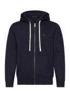 Essential Fleece Zip Through Tops Sweatshirts & Hoodies Hoodies Navy T...