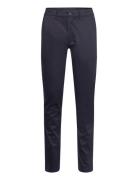 Sateen Stretch Slim Chino Bottoms Trousers Chinos Navy Calvin Klein