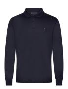 L/S Liquid Cotton Reg Polo Tops Polos Long-sleeved Navy Tommy Hilfiger