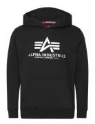 Basic Hoody Carbon Tops Sweatshirts & Hoodies Hoodies Black Alpha Indu...