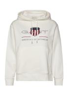 Archive Shield Hoodie Tops Sweatshirts & Hoodies Hoodies White GANT