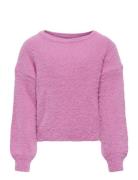 Kognewpiumo L/S Pullover Knt Noos Tops Knitwear Pullovers Pink Kids On...