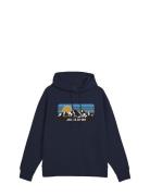 Jjpeak Sweat Hood Ln Tops Sweatshirts & Hoodies Hoodies Navy Jack & J ...