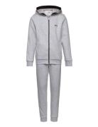 Cardigan+Trousers Sets Sweatsuits Grey BOSS