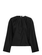 Juli Tops Shirts Long-sleeved Black Stylein