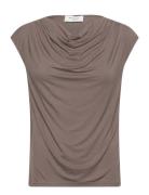 Rwbiarritz Sl Waterfall T-Shirt Tops T-shirts & Tops Sleeveless Brown ...