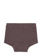 Nmfwang Wool Needle Boxer Night & Underwear Underwear Underpants Brown...