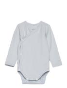 Baby Wrap Bodysuit Bodies Wrap Bodies Blue Gugguu