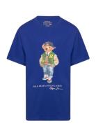 Polo Bear Cotton Jersey Tee Tops T-Kortærmet Skjorte Blue Ralph Lauren...