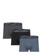 Men's Knit 3-Pack Trunk Boxershorts Black Emporio Armani