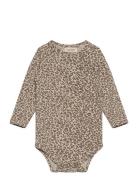 Leo Body Ls Bodies Long-sleeved Brown MarMar Copenhagen