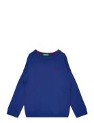 Sweater L/S Tops Sweatshirts & Hoodies Sweatshirts Blue United Colors ...