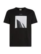 City Photo Print T-Shirt Tops T-Kortærmet Skjorte Black Calvin Klein