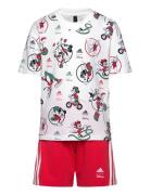 Lk Dy Mm T Set Sport Sets With Short-sleeved T-shirt Red Adidas Sports...