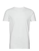 Mens Stretch Crew Neck Tee S/S Tops T-Kortærmet Skjorte White Lindberg...