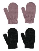 Nmfmagic Glitter Mittens 2P Accessories Gloves & Mittens Mittens Multi...