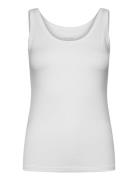 Women Bamboo Tank Top Top White URBAN QUEST