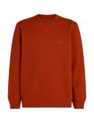 Essential Fleece Crewneck Tops Sweatshirts & Hoodies Sweatshirts Orang...