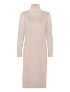 Milasz Roll Neck Long Dress Knælang Kjole Beige Saint Tropez