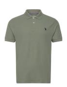 Uspa Polo Alfred Men Tops Polos Short-sleeved Green U.S. Polo Assn.