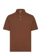 Mmgborg Polo S/S Tee Tops Polos Short-sleeved Brown Mos Mosh Gallery