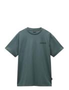 Albula Short Sleeve T-Shirt Tops T-Kortærmet Skjorte Green Napapijri