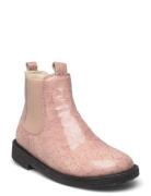 Booties - Flat - With Elastic Boots Støvler Pink ANGULUS