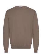 100% Cotton Fine-Knit Sweater Tops Knitwear Round Necks Brown Mango