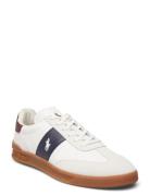 Heritage Aera Leather-Suede Sneaker Low-top Sneakers White Polo Ralph ...