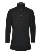 Bs Ontario Slim Fit Coat Uldfrakke Frakke Black Bruun & Stengade