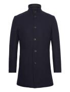 Bs Ontario Slim Fit Coat Uldfrakke Frakke Navy Bruun & Stengade