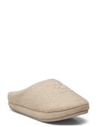 Th Embroidered Basics Slipper Slippers Hjemmesko Beige Tommy Hilfiger