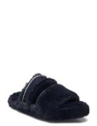 Hilfiger Fur Basics Slipper Slippers Hjemmesko Navy Tommy Hilfiger